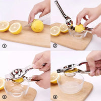 Best Stainless Steel Manual Lemon Squeezer – Hand Press Juicer for Lemon, Lime & Orange