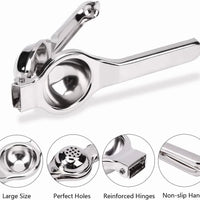 Best Stainless Steel Manual Lemon Squeezer – Hand Press Juicer for Lemon, Lime & Orange