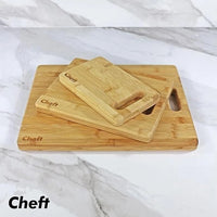 Bamboo Cutting Board Set - Thick Wood Serving Boards For Kitchen