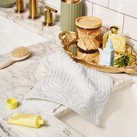 Beautiful Textured Wash Towel, Off White by Drew Barrymore