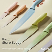 Carote 12 Pcs Kitchen Knife Set, Stainless Steel Knife Set