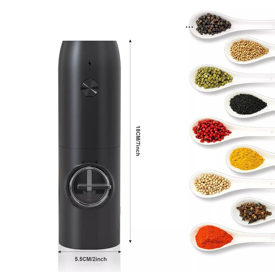 Electric Salt and Pepper Grinder Mill Shaker Adjustable Coarseness Automatic