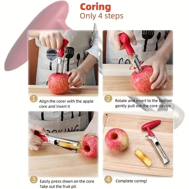 Fruit Apple Corer Pear Tools Stainless Steel