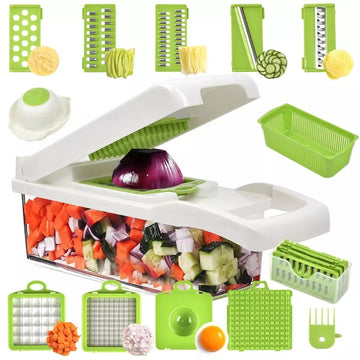 14-in-1 Vegetable/Fruit Chopper & Slicer – Multi-Purpose Kitchen Dicer