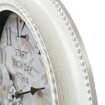inspirational modern analog wall clock