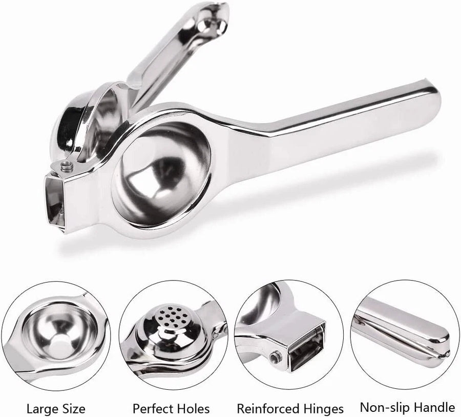 Best Stainless Steel Manual Lemon Squeezer – Hand Press Juicer for Lemon, Lime & Orange