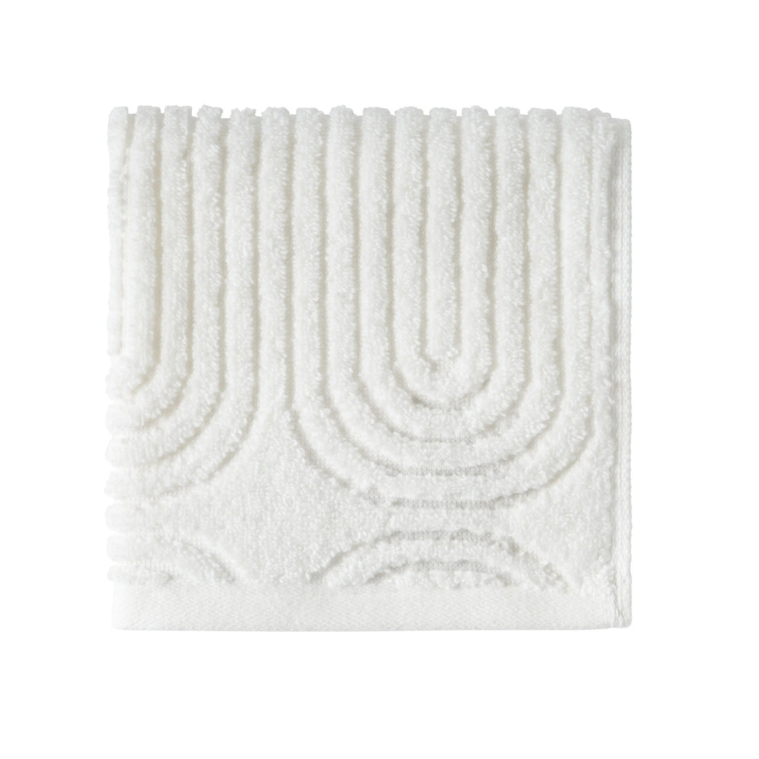 Beautiful Textured Wash Towel, Off White by Drew Barrymore