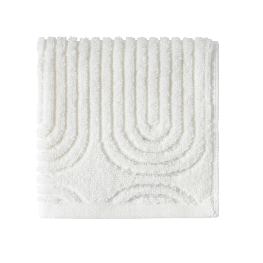 Beautiful Textured Wash Towel, Off White by Drew Barrymore