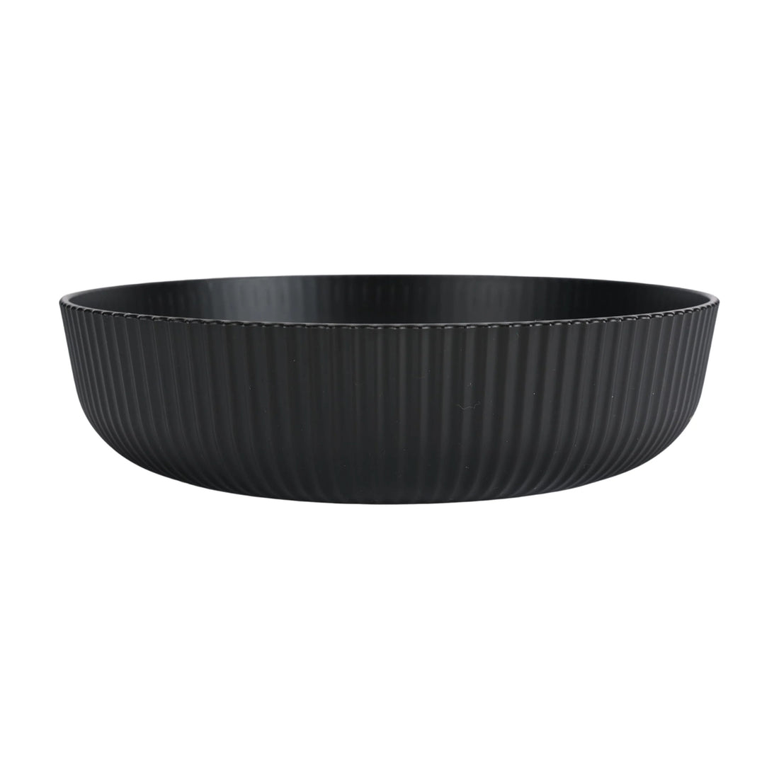 Mainstays - Black Eco-Friendly Plastic Dinner Bowl, 43-Ounce 4 Pack